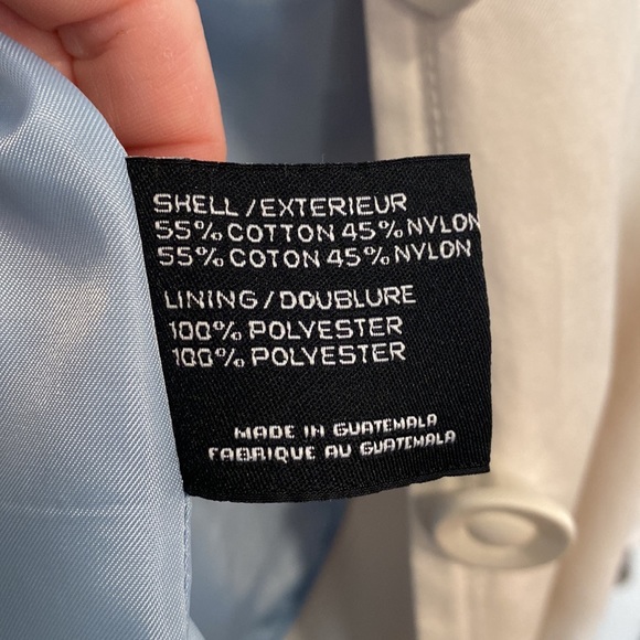 DKNY Women’s Coat - knee/thigh length, cream/natural color, size M - Picture 10 of 10